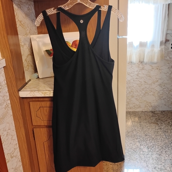 RARE Lululemon Reversible Double Layered Twist Bubble Dress, Black, Approx 0-2 - Picture 13 of 14